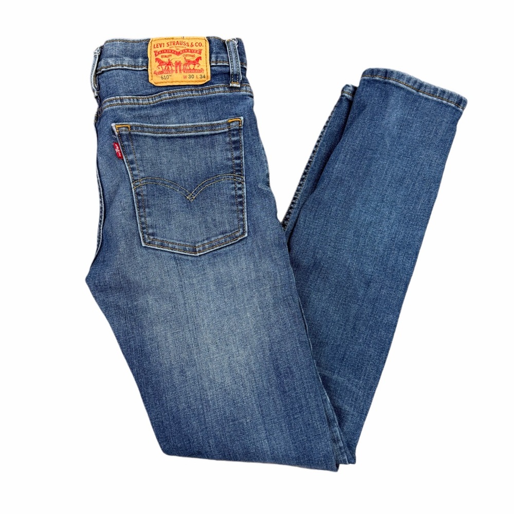 Levi’s 510 Skinny Jeans 30x34 Medium Wash Stretch Denim